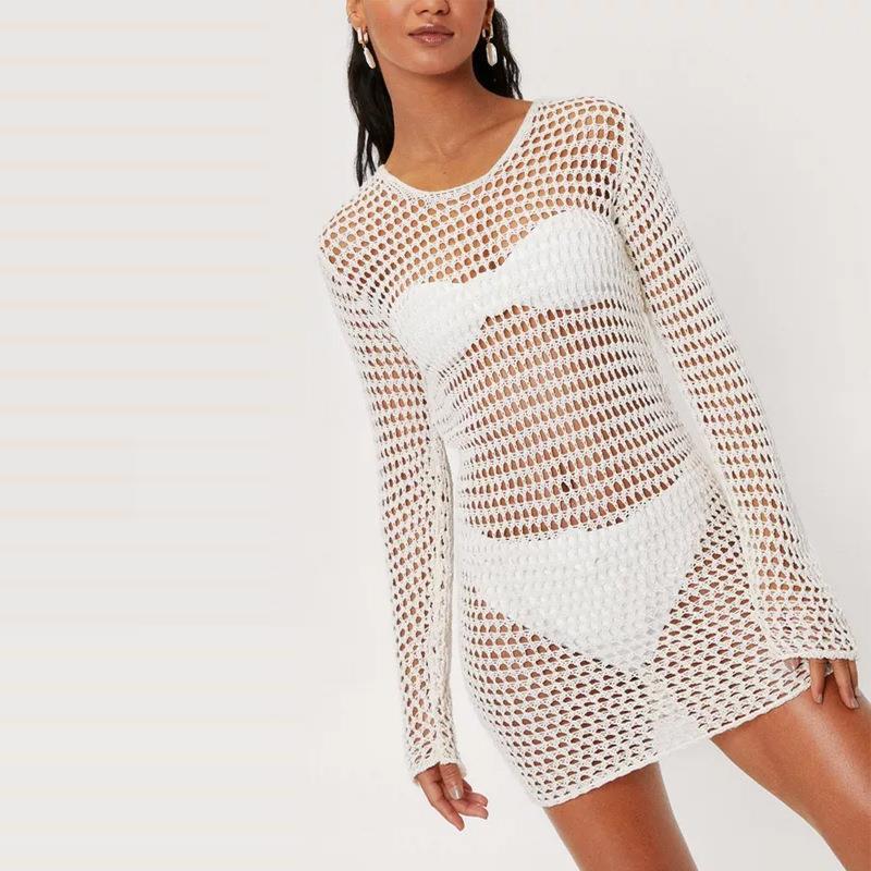 Robe de plage transparente en crochet pour femme par Berg-Feldt