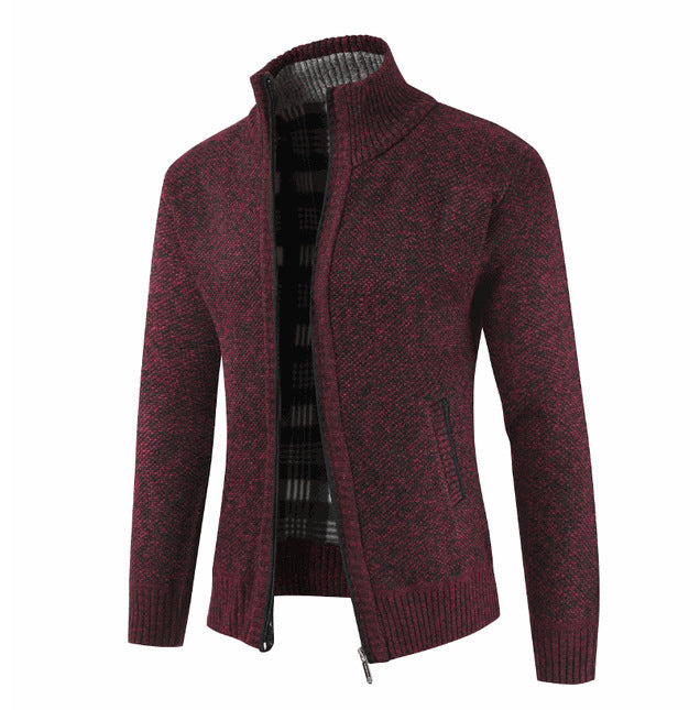 Cardigan homme à col montant et poches latérales Berg-Feldt