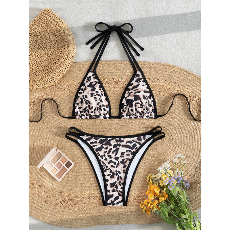 Ensemble de bikini Berg-Feldt pour femme avec haut triangle et liens ajustables