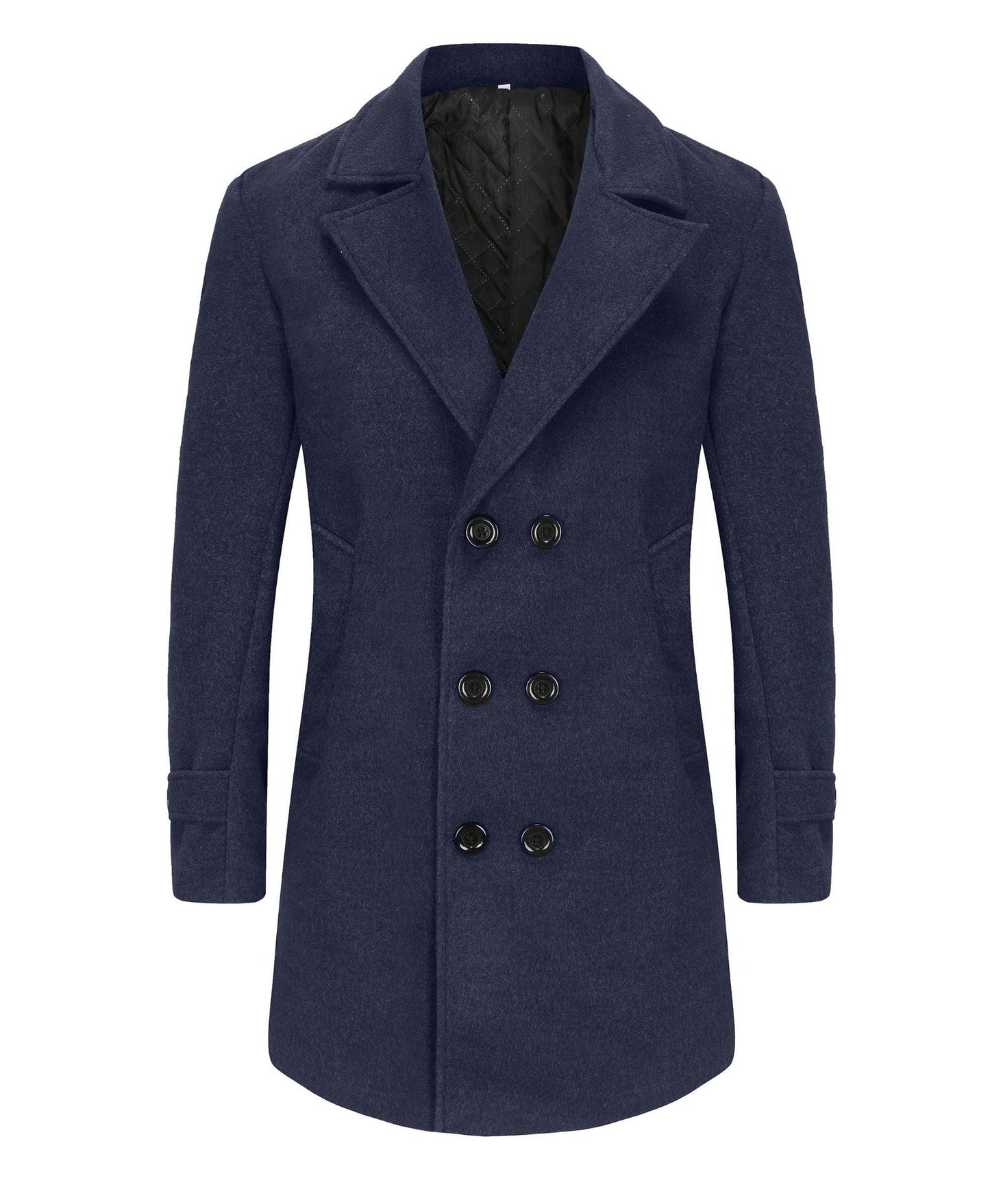 Herren stilvoller und eleganter Übercoat mit doppelter Knopfreihe Berg-Feldt