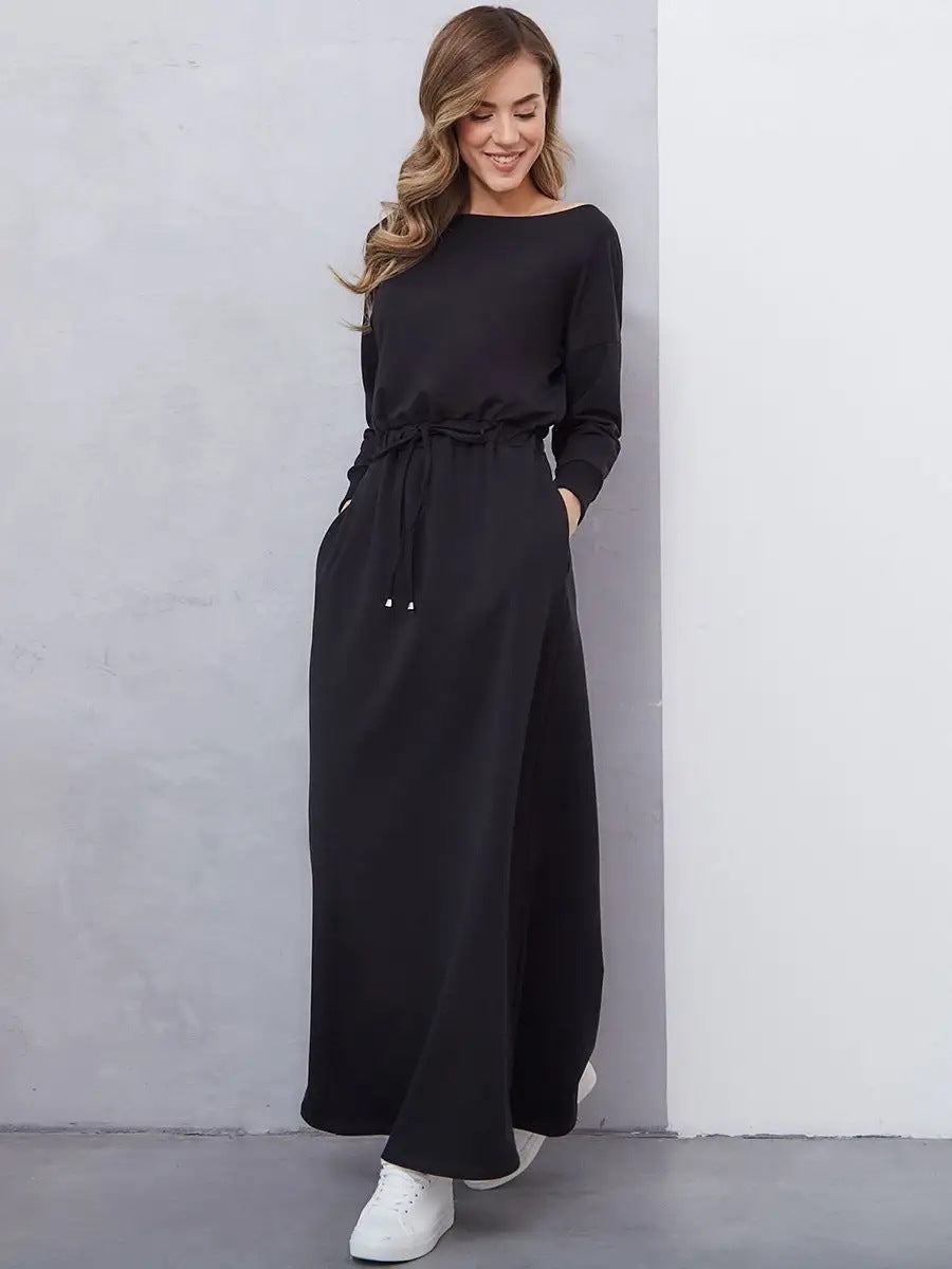 Leichtes Maxikleid für Damen mit Kordelzug von berg-feldt