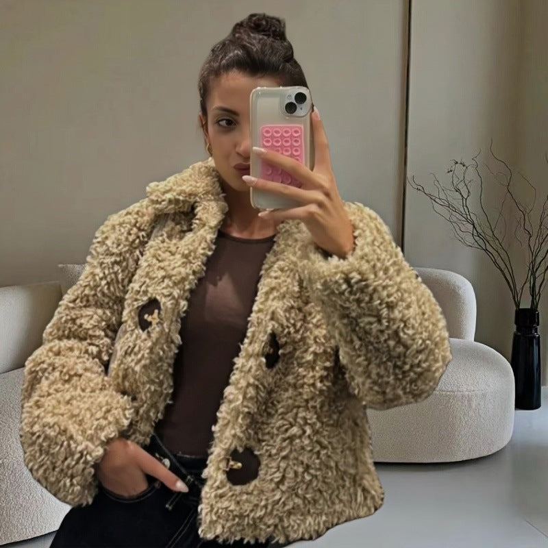 Veste en fausse fourrure tendance pour femme Berg-Feldt