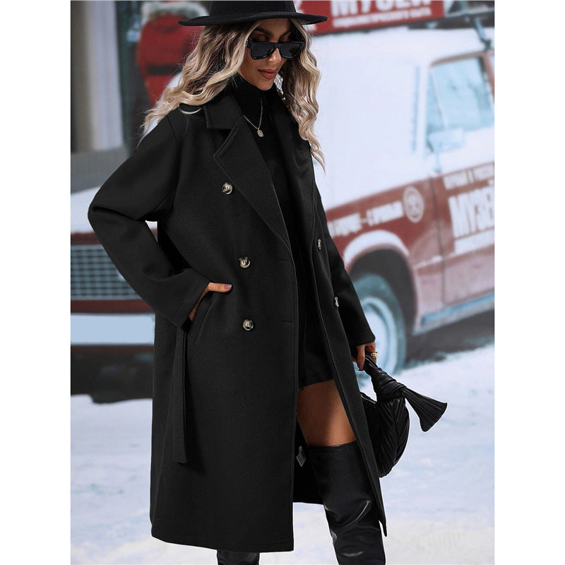 Manteau en laine croisé pour femme Berg-Feldt
