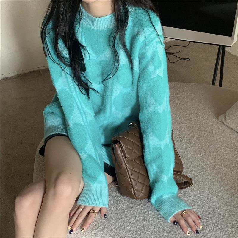 Pull douillet pour femmes, coupe décontractée avec motif varié Berg-Feldt