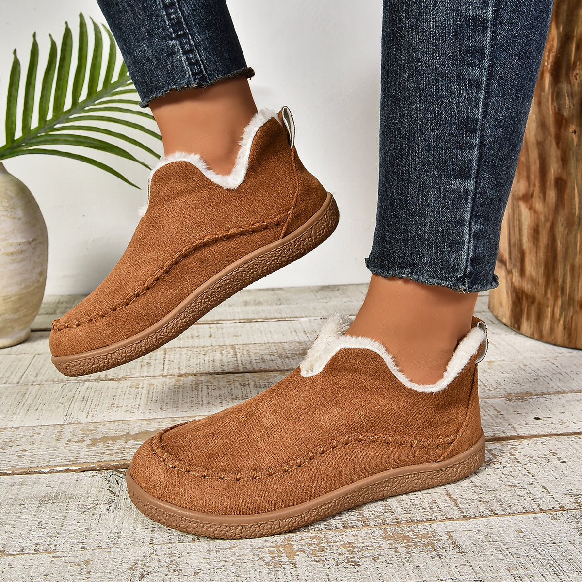 Damen Clog-Schuhe mit kuscheligem Innenfutter und rutschfester Sohle Berg-Feldt