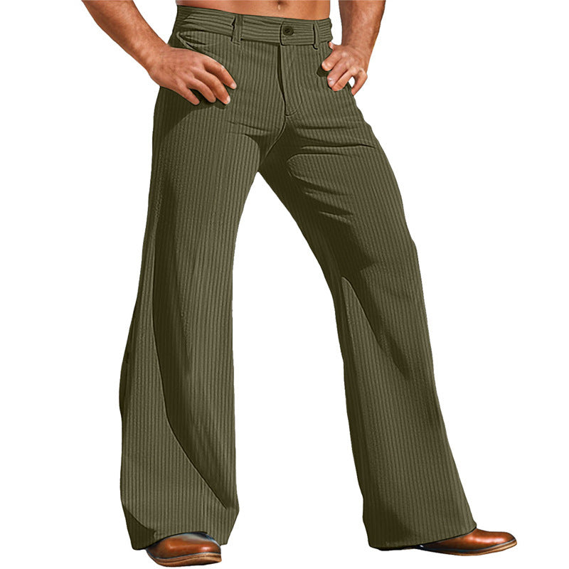 Herren elegante Flared Hose im Vintage-Stil mit Streifenmuster Berg-Feldt