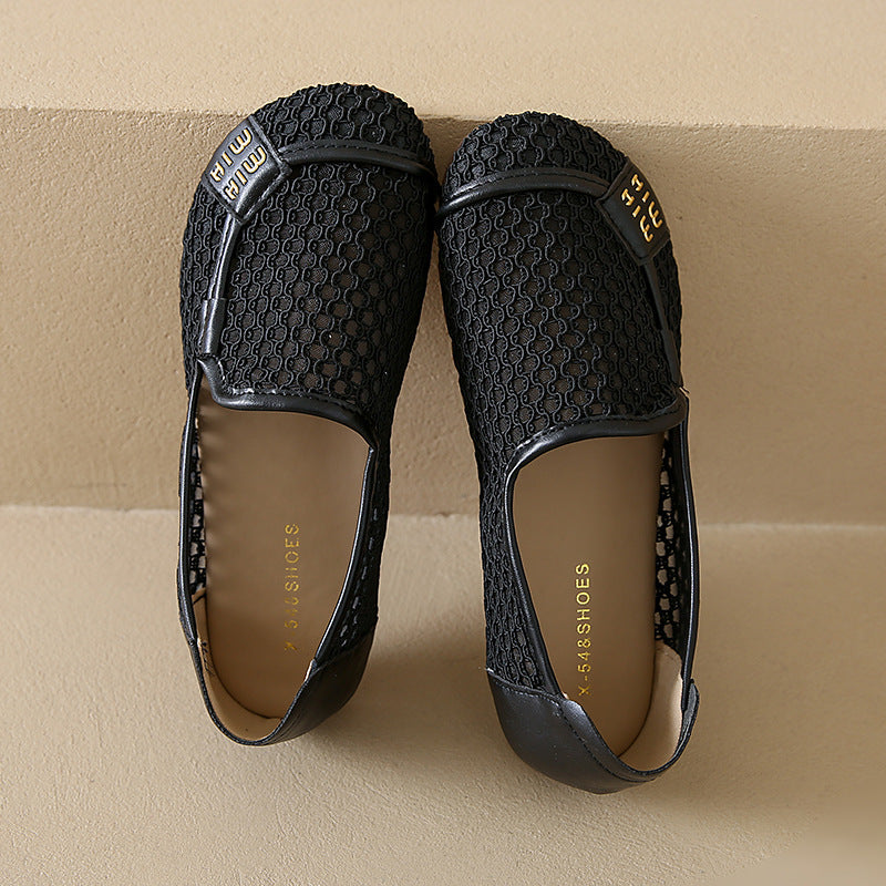 Bequeme Damen-Slipper aus Netzgewebe mit Fußbett von berg-feldt