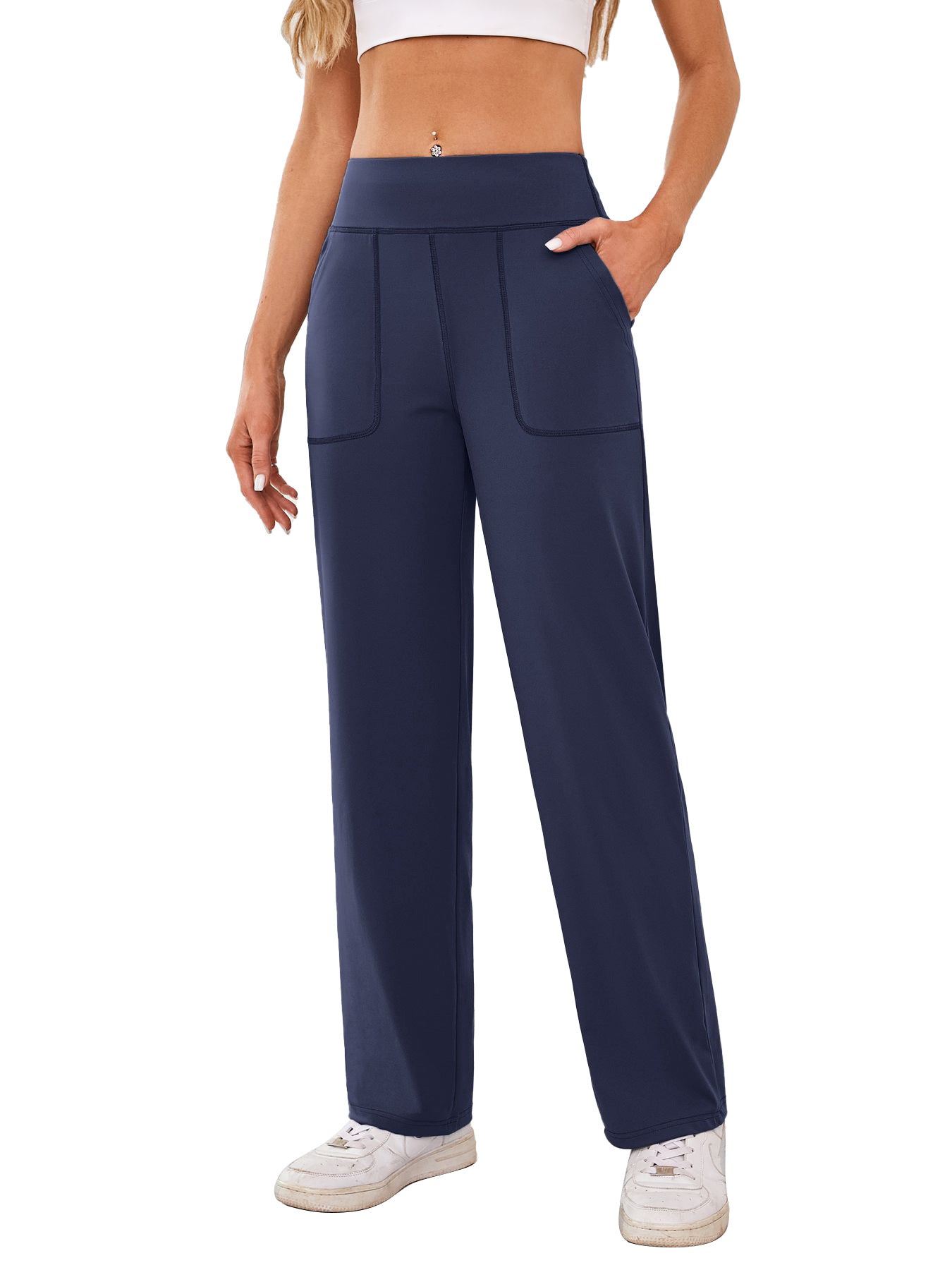 Pantalon de loisirs confortable pour femme avec poches latérales et taille élastique Berg-Feldt