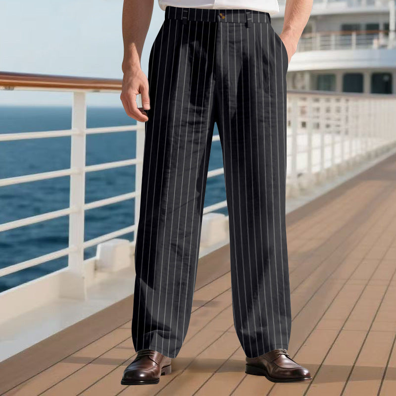 Herren elegante Anzughose mit schmalen Nadelstreifen Berg-Feldt