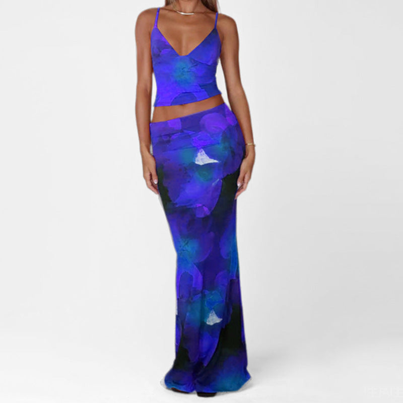 Tenue moderne pour femme : Crop top et jupe longue de berg-feldt