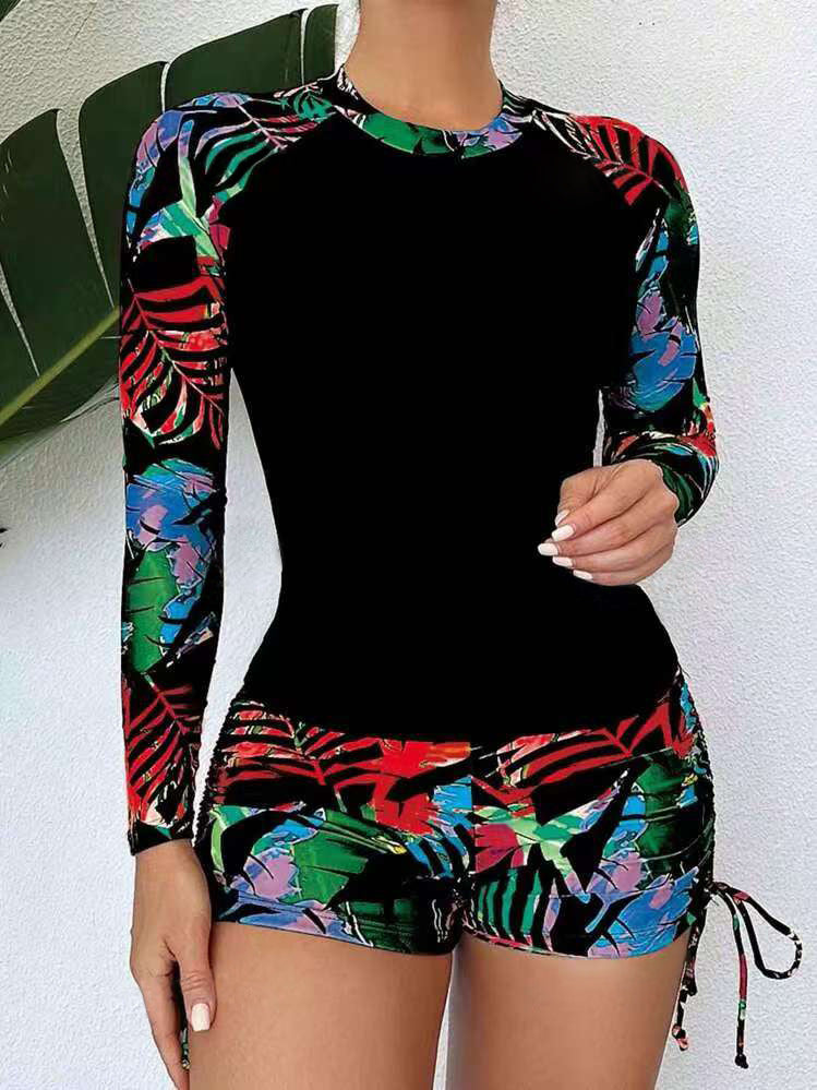 Rashguard élégant avec short de bain ajouré pour femme de berg-feldt