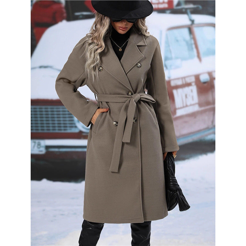 Manteau en laine croisé pour femme Berg-Feldt