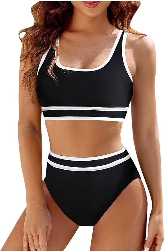 Berg-feldt Bikini de sport taille haute pour femme