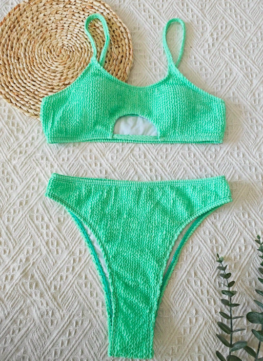 Ensemble de bikini femme berg-feldt deux pièces, taille haute et découpes