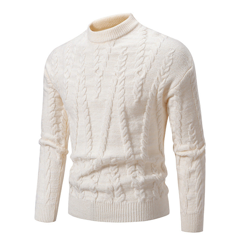 Pull col roulé en maille fine torsadée pour homme Berg-Feldt
