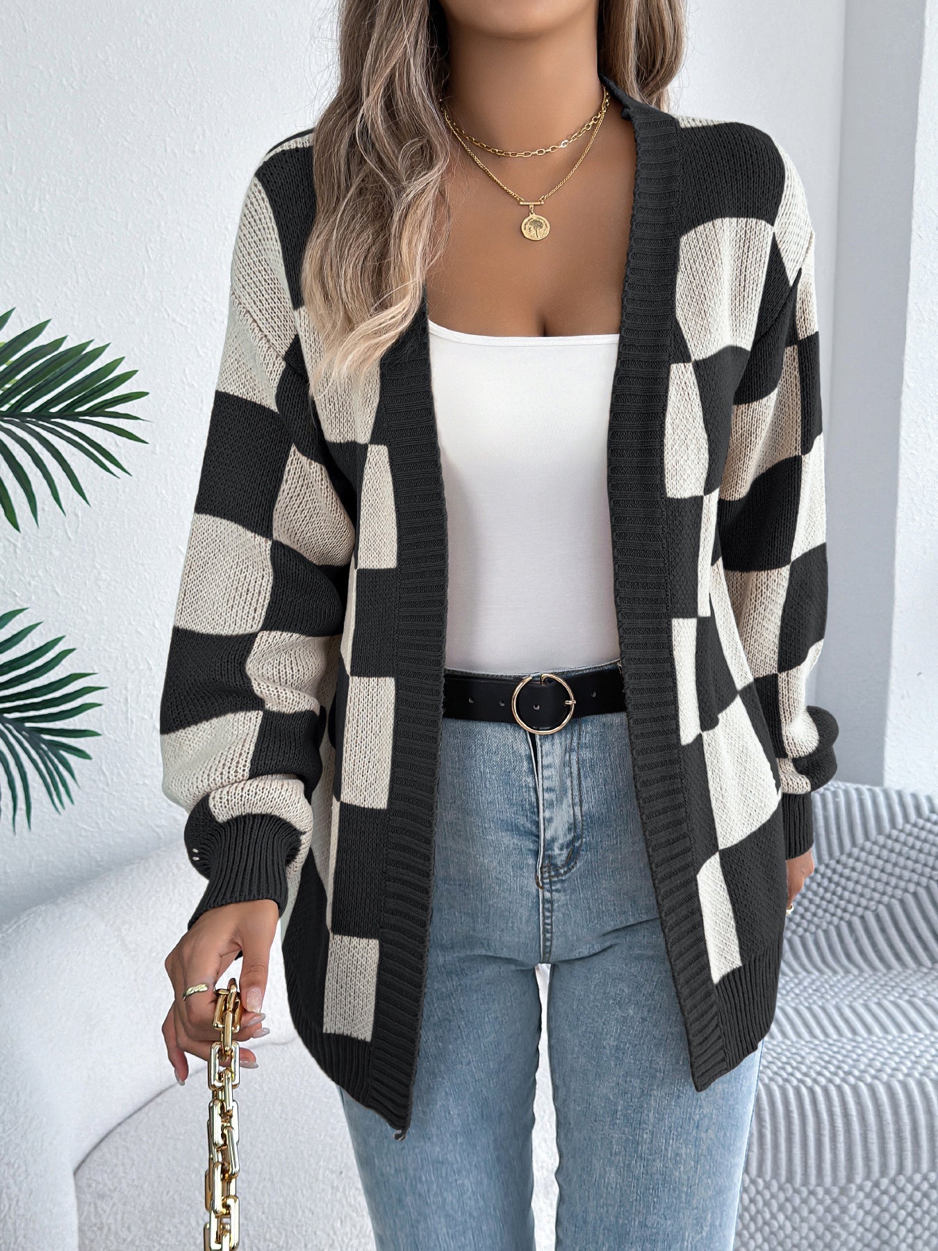 Cardigan écossais femme Berg-feldt