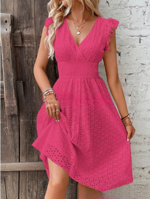 Sommerkleid für Damen mit hübscher Spitze und Rüschen von berg-feldt