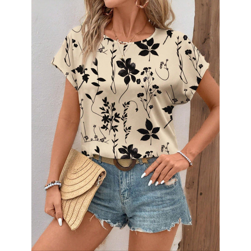 Berg-Feldt Damen Oberteil mit Blumenprint