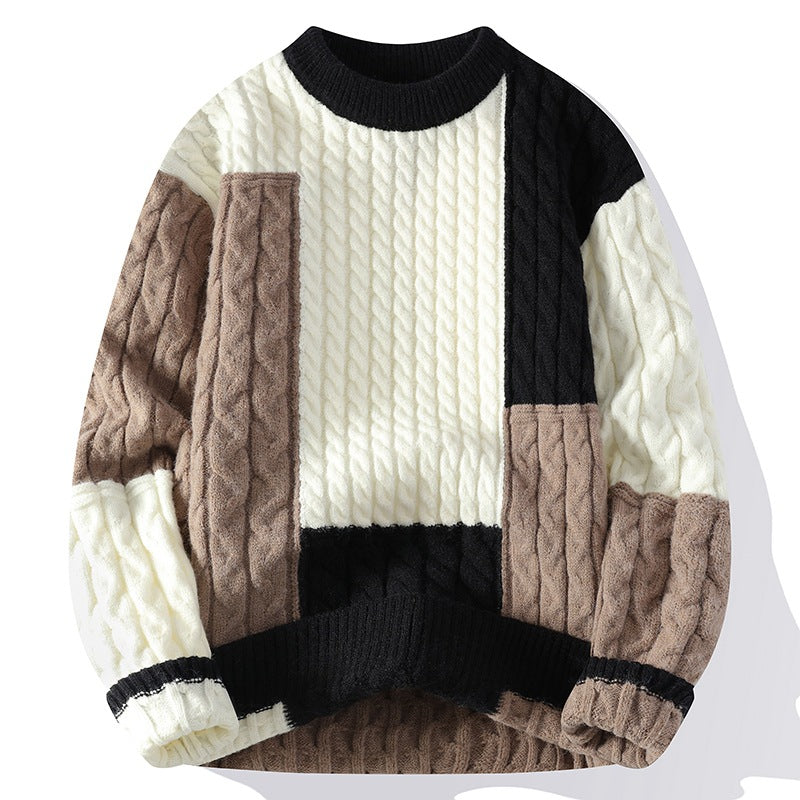 Herren modischer Pullover im Kabelstrickdesign Berg-Feldt