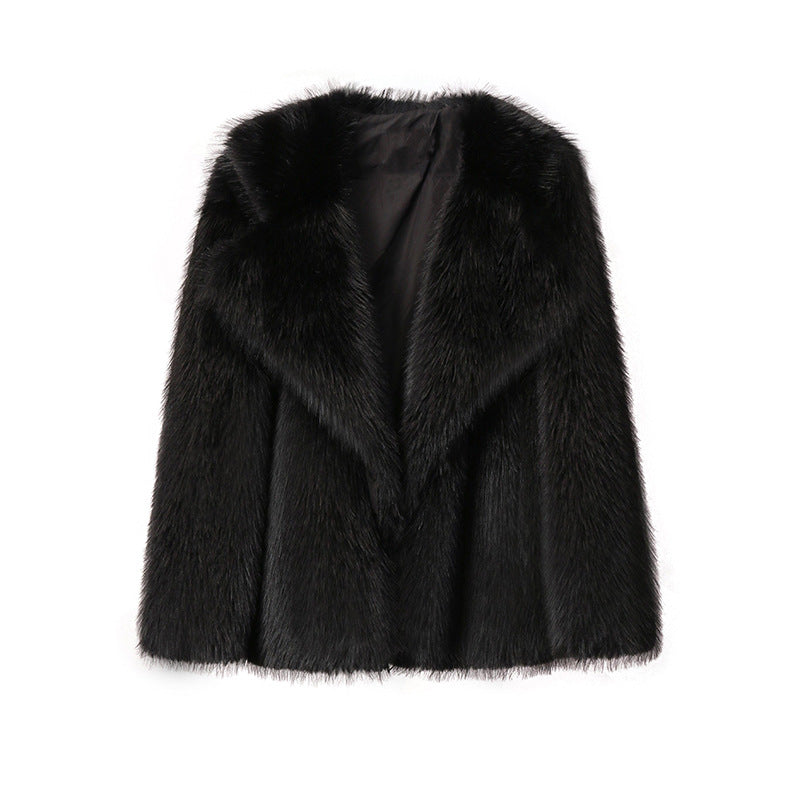 Veste en fausse fourrure douillette et tendance pour femme avec revers élégant Berg-Feldt