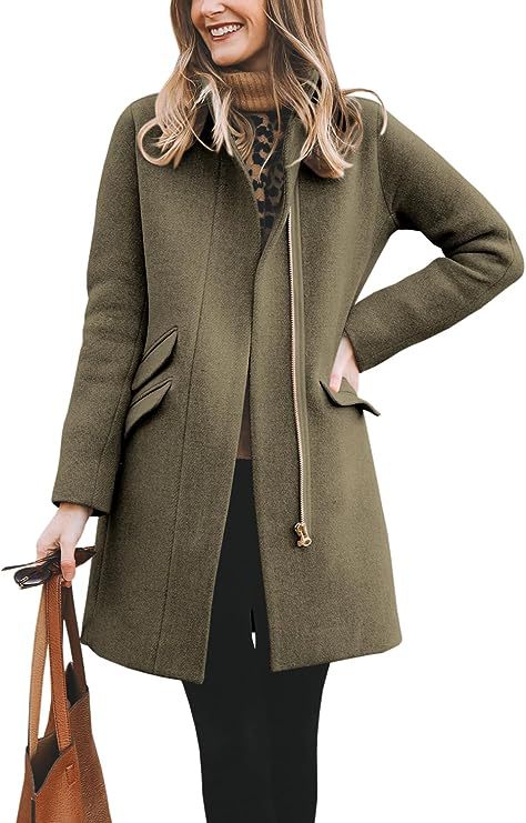Manteau en laine asymétrique élégant pour femme Berg-Feldt