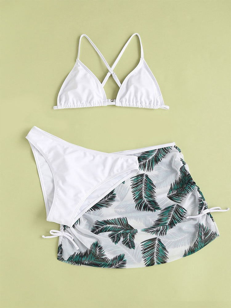 Ensemble Bikini pour Femme : Jupe Paréo et Haut de Maillot Chic Bralette de berg-feldt