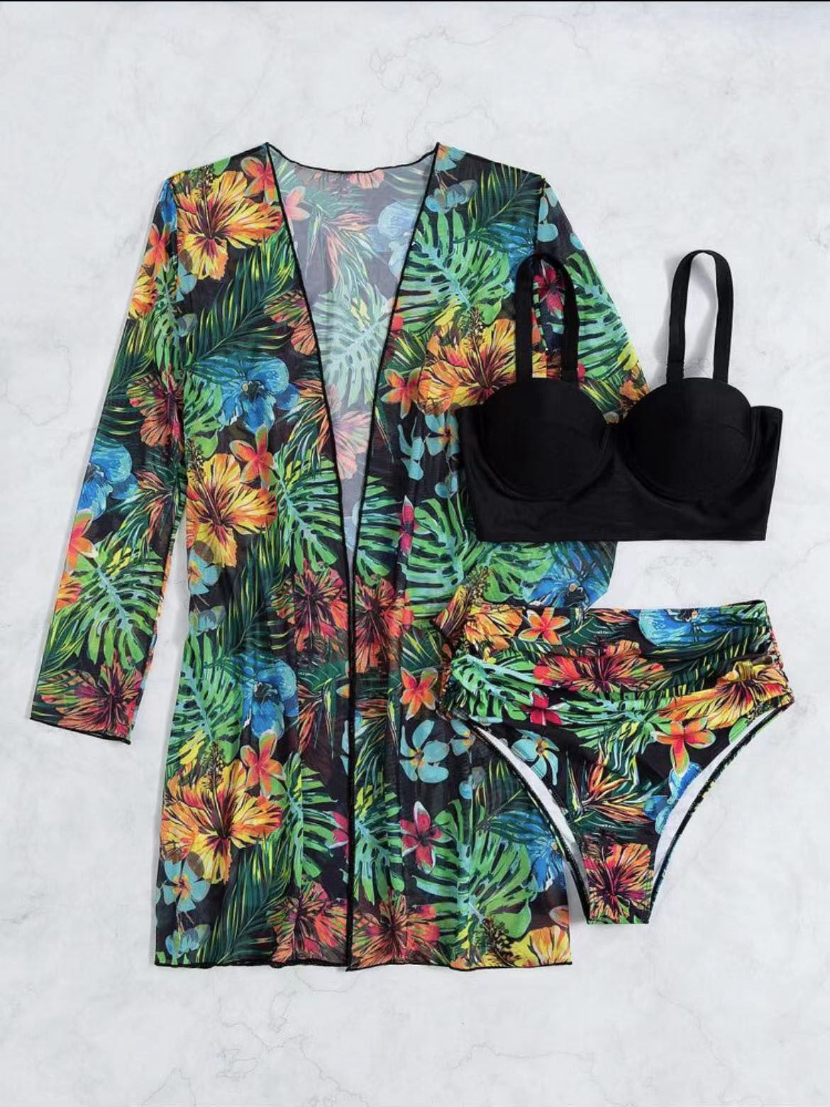 Maillot de bain Berg-Feldt pour femmes avec robe de plage transparente