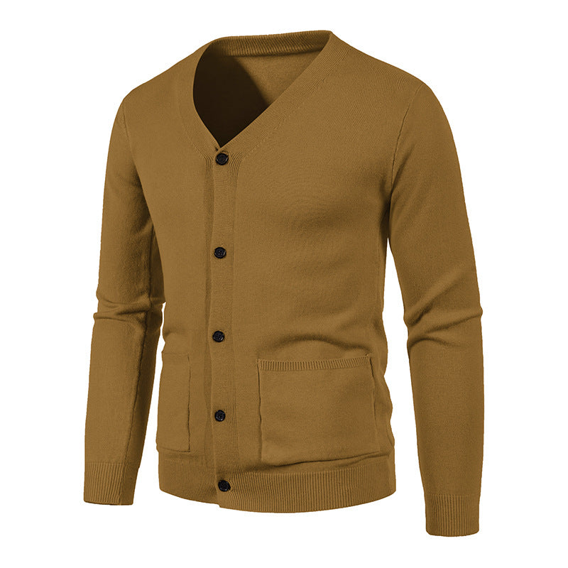 Herren Strickjacke mit V-Ausschnitt und praktischen Taschen Berg-Feldt