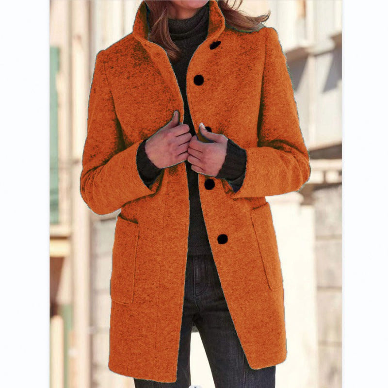 Damen élégante veste en laine avec poches pratiques et fermeture boutonnée Berg-Feldt
