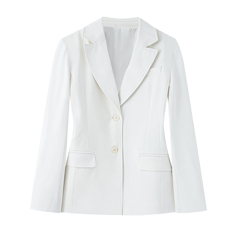 Berg-feldt Blazer pour femme avec revers en satin