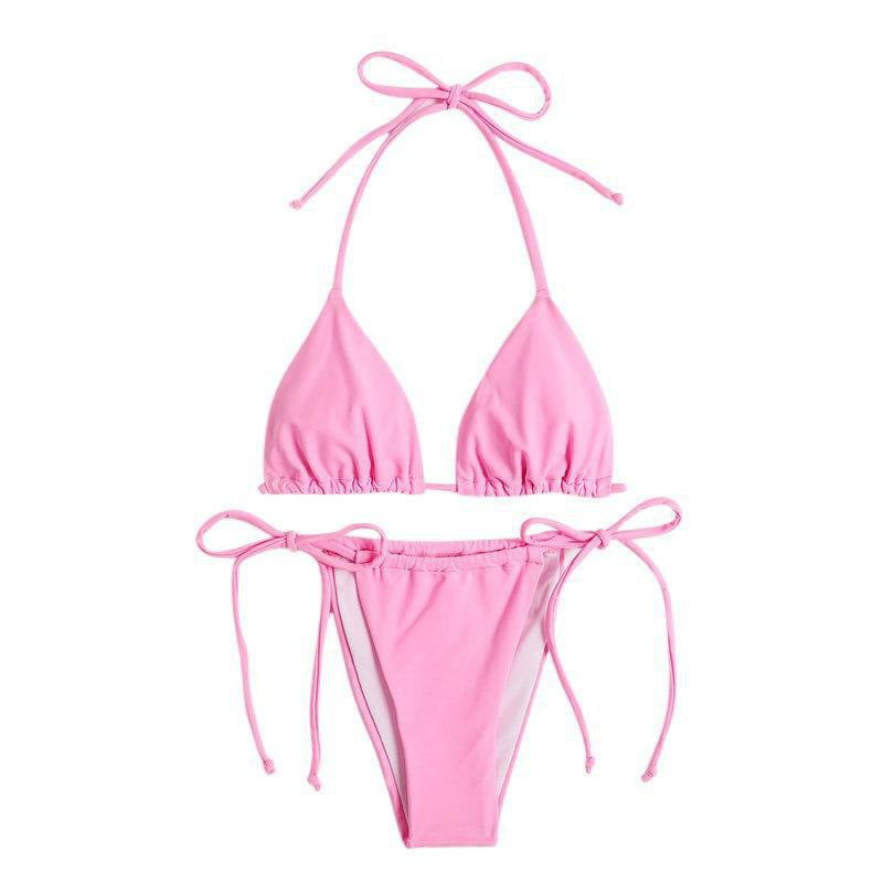 Frauen Dreieck-Bikini mit verstellbaren Trägern und seitlichen Bändern berg-feldt