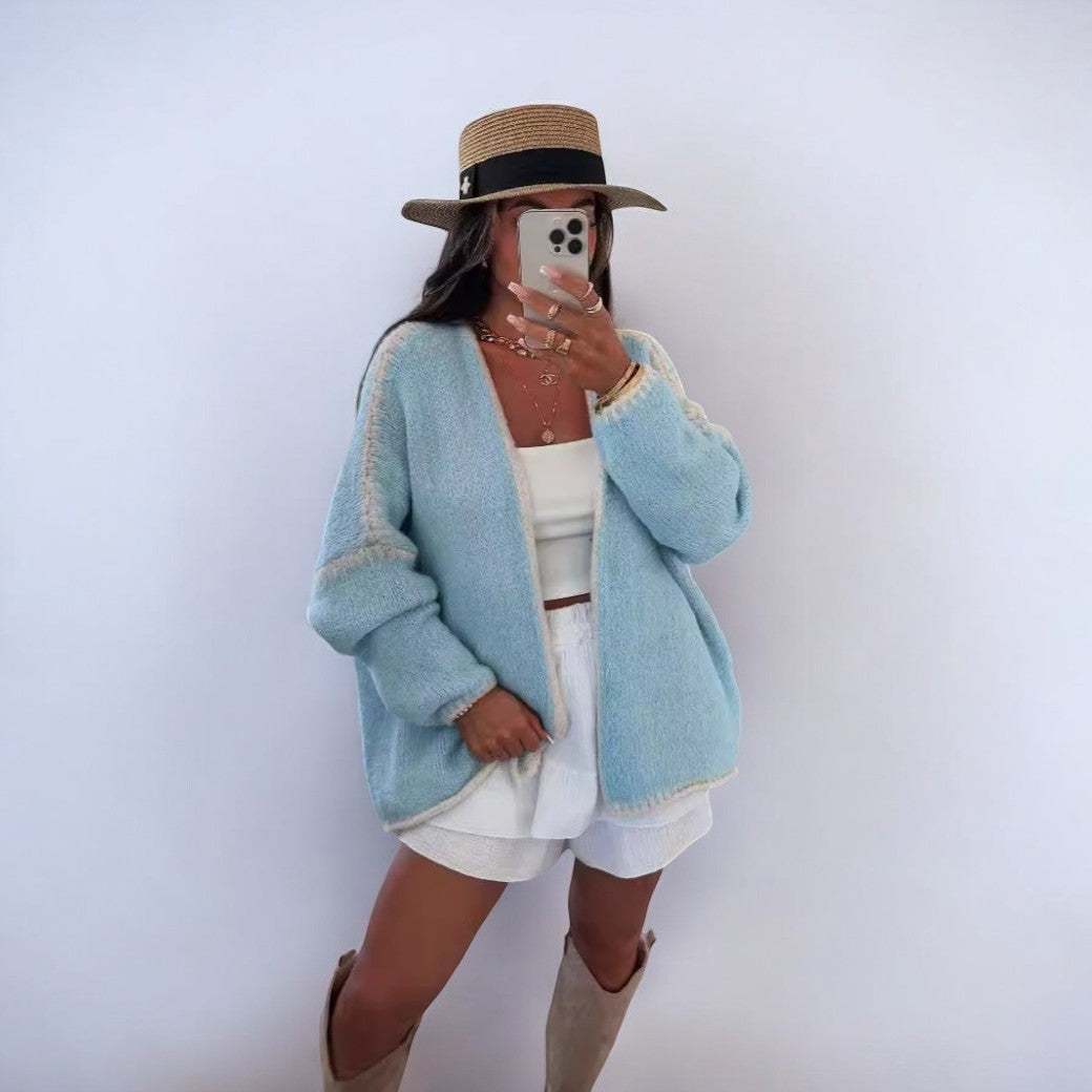 Berg-Feldt | Elegante Strickjacke Im Overgröße Stil