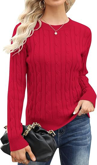 Pull-over en tricot classique pour femme avec motif torsadé Berg-Feldt