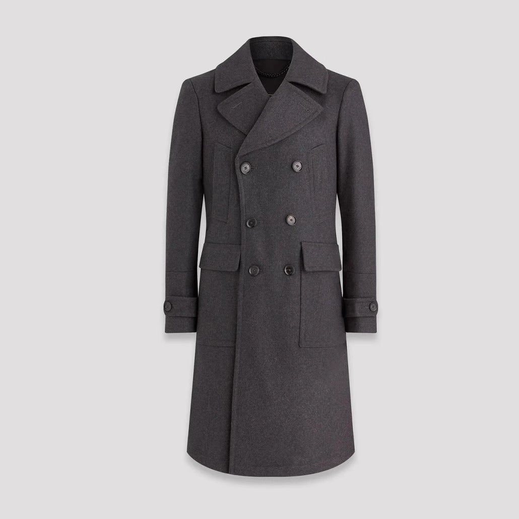 Herren eleganter Doppelt-Mantel mit praktischen Taschen und hochwertigem Futter Berg-Feldt