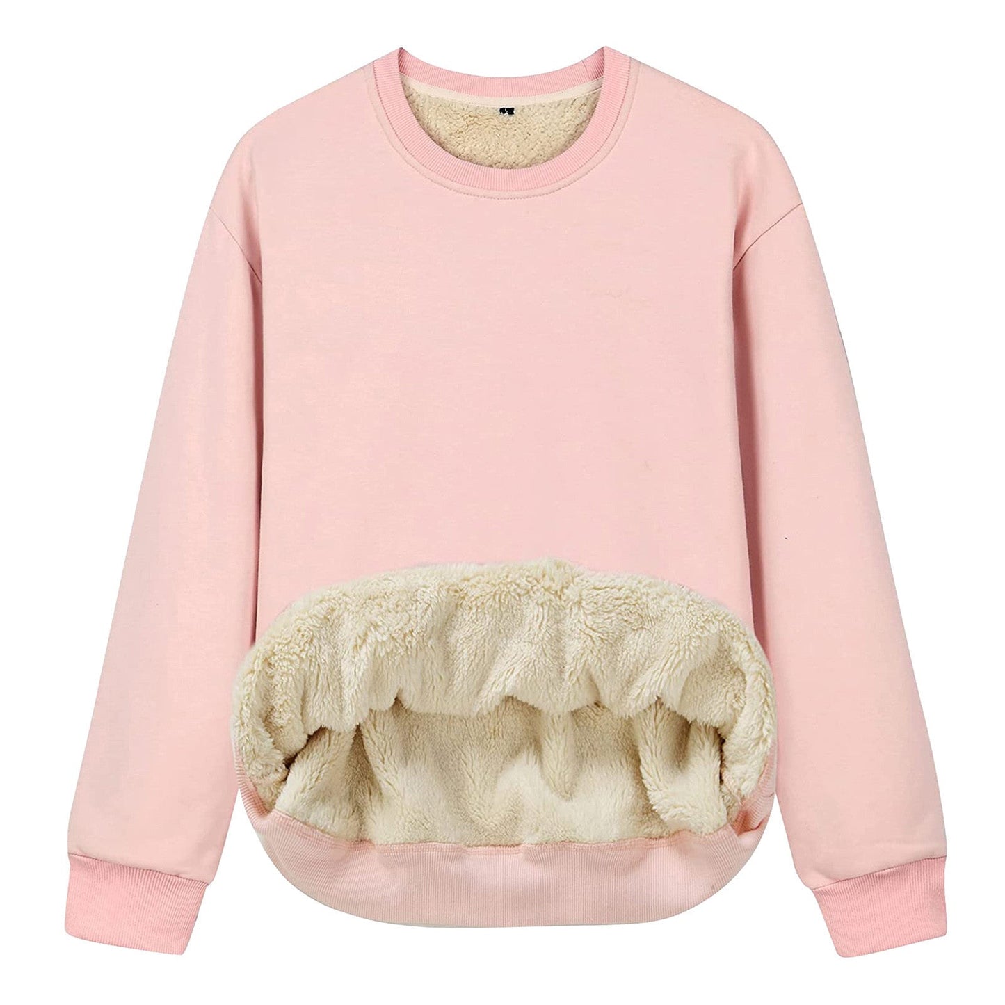 Sweat-shirt douillet pour femme avec doublure douce et col rond Berg-Feldt