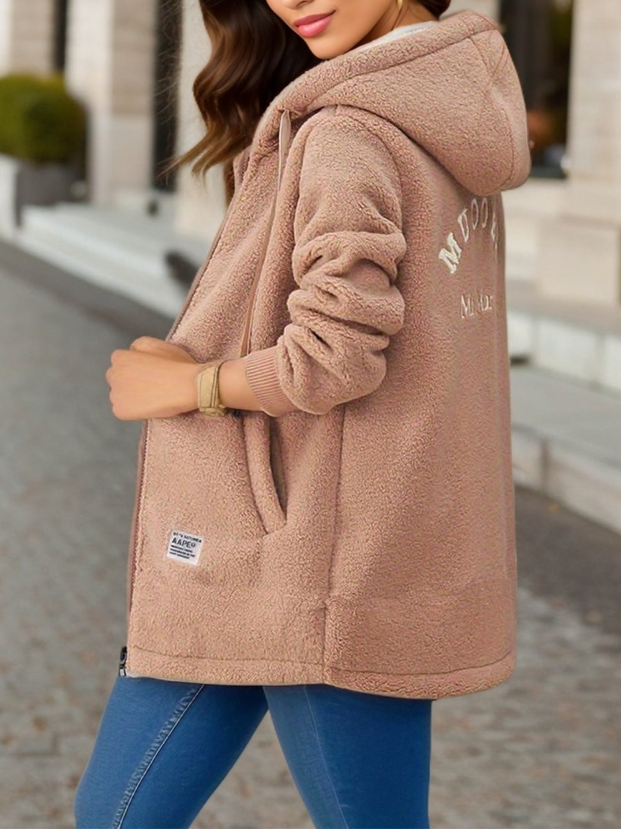Doudoune polaire douillette à capuche et poches pratiques pour femme Berg-Feldt