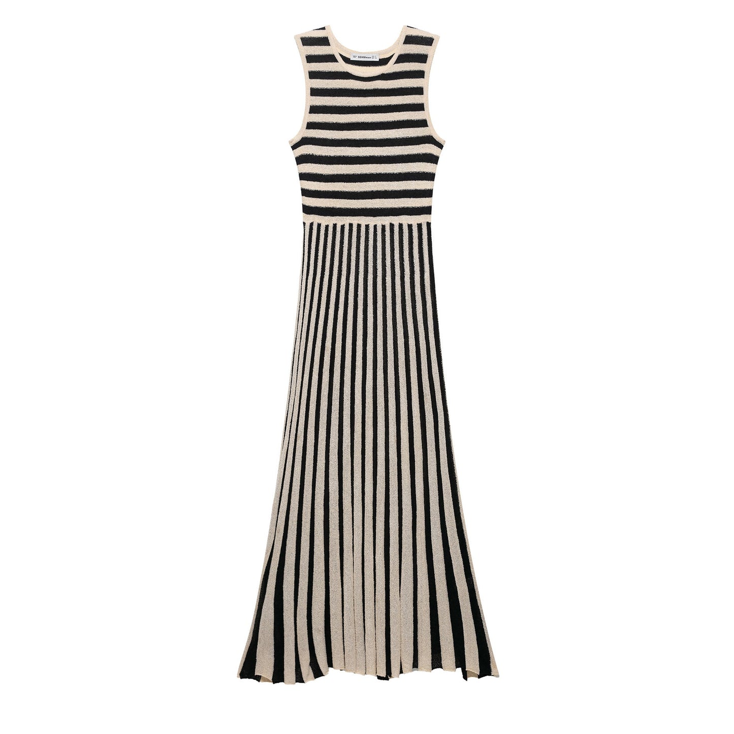 Berg-Feldt Robe longue plissée à rayures pour femme
