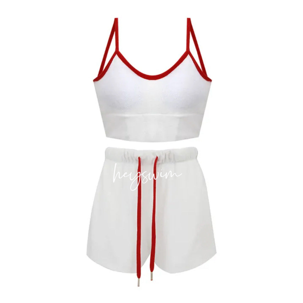 Ensemble débardeur court et short de sport berg-feldt pour femme