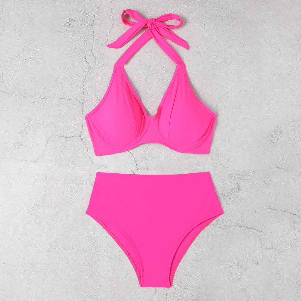 Verstellbares Damen Bikini-Set mit hohem Kragen von berg-feldt