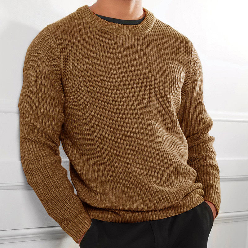 Pull en maille pour homme, design texturé et col rond Berg-Feldt