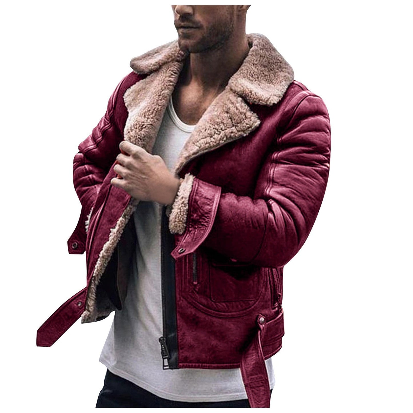 Blouson homme Berg-Feldt à col teddy