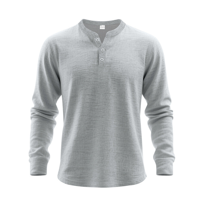 Haut Henley pour homme à manches longues en doux mélange de coton Berg-Feldt