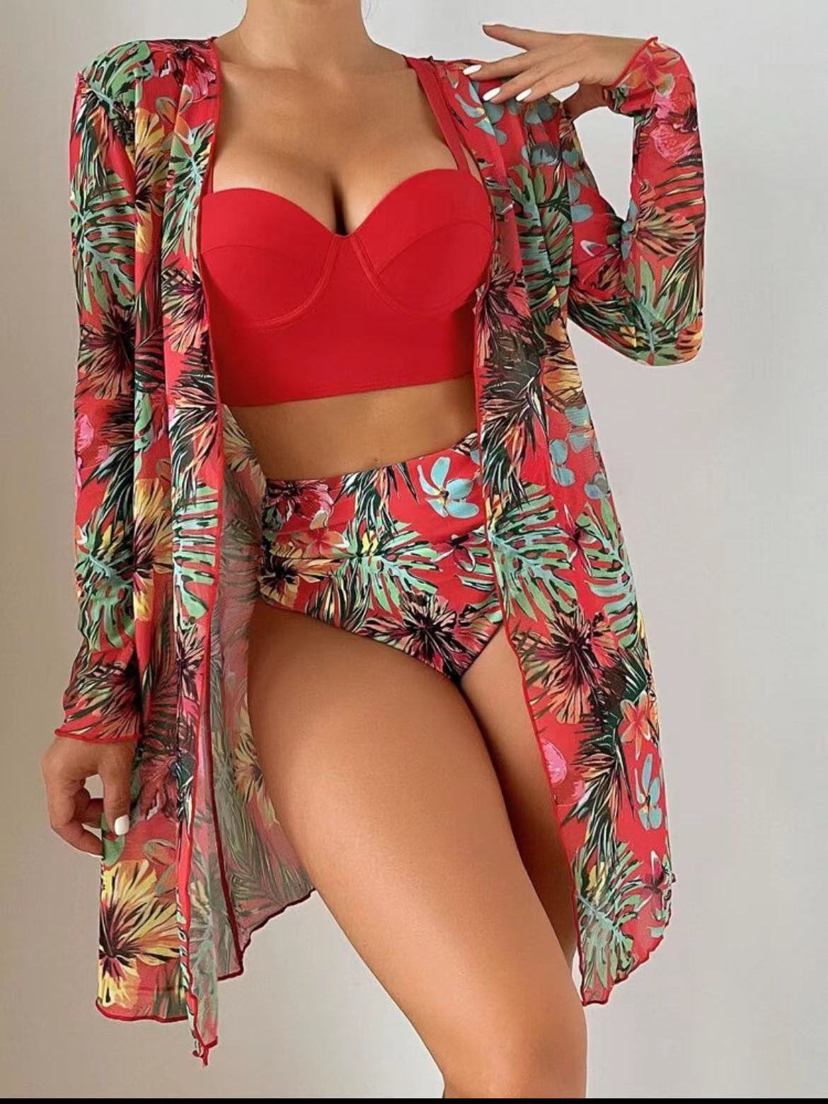 Maillot de bain Berg-Feldt pour femmes avec robe de plage transparente