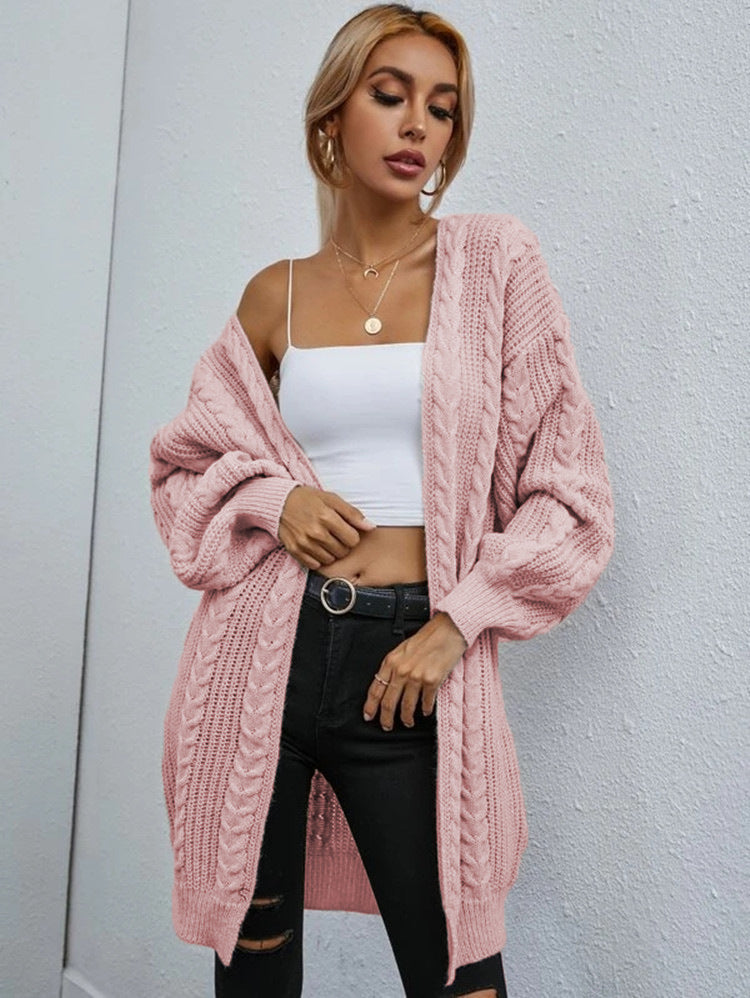 Cardigan oversize tricoté en grosses mailles avec motif torsadé Berg-Feldt pour femme