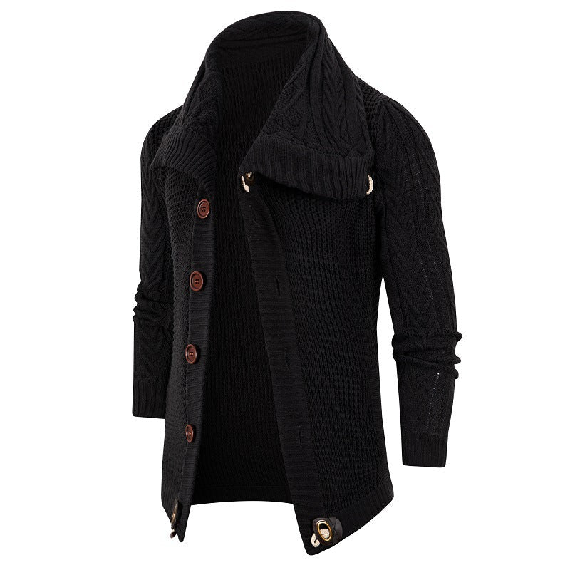 Cardigan tricoté pour homme à col montant Berg-Feldt