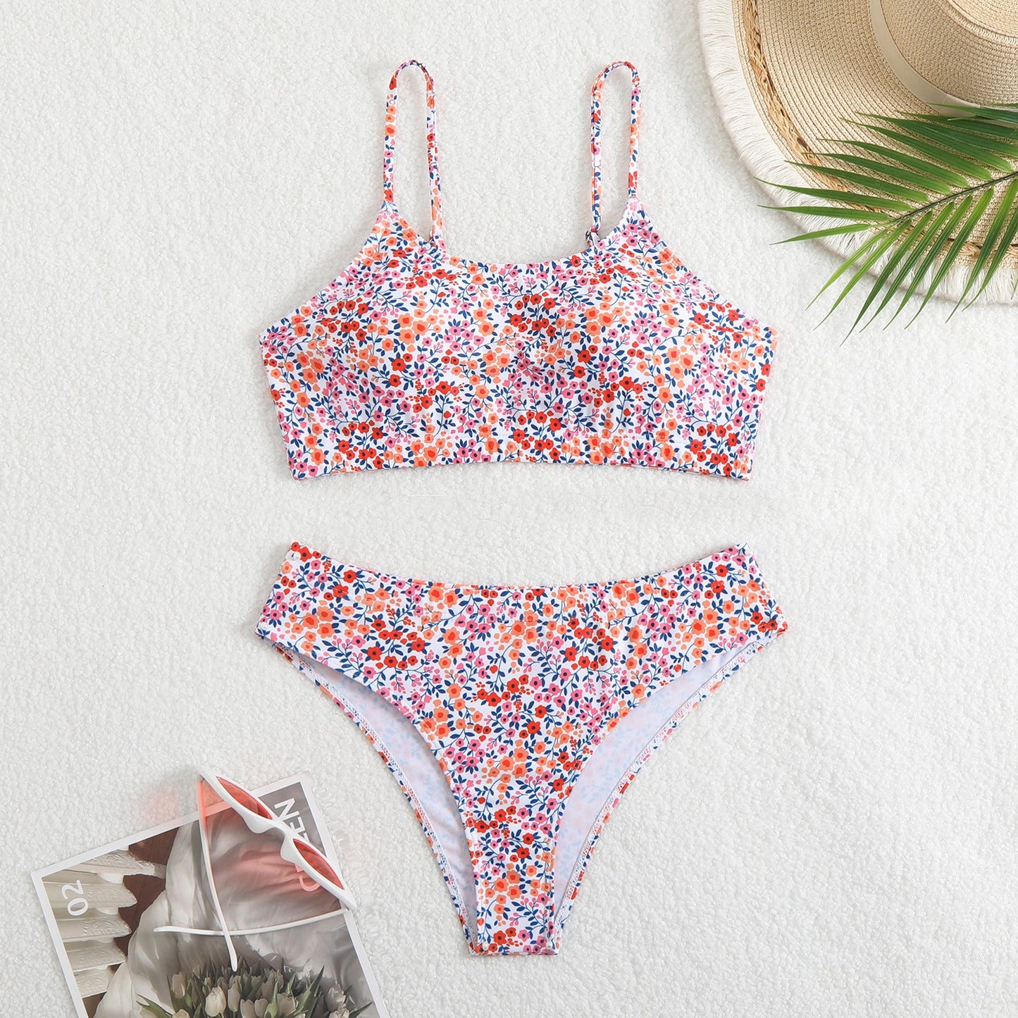Ensemble bikini taille haute à motif floral Berg-Feldt pour femme