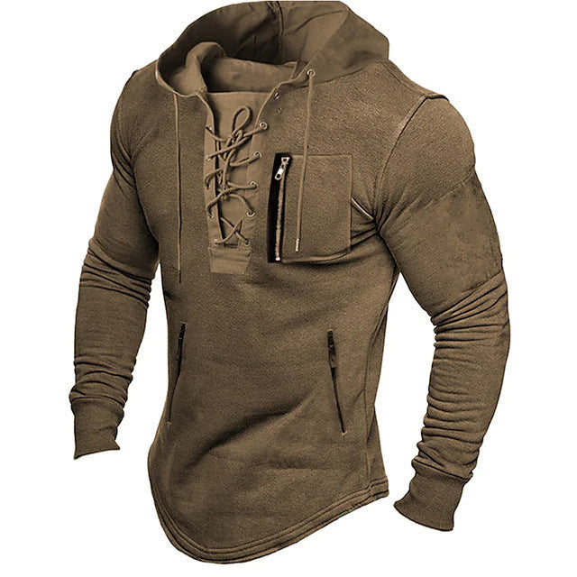 Herren Hoodie sportif avec fermeture à lacets originale Berg-Feldt