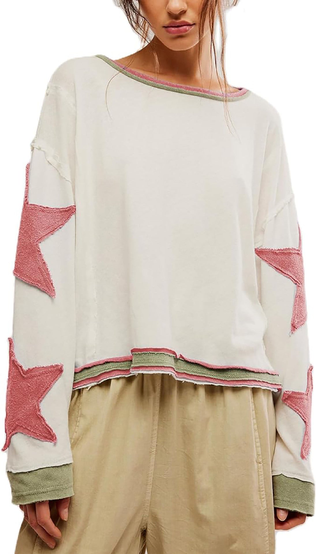Pull décontracté pour femme avec motif étoile Berg-Feldt
