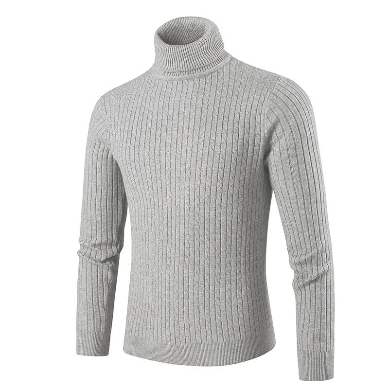 Herren modischer Rollkragenpullover aus strukturiertem Strick Berg-Feldt