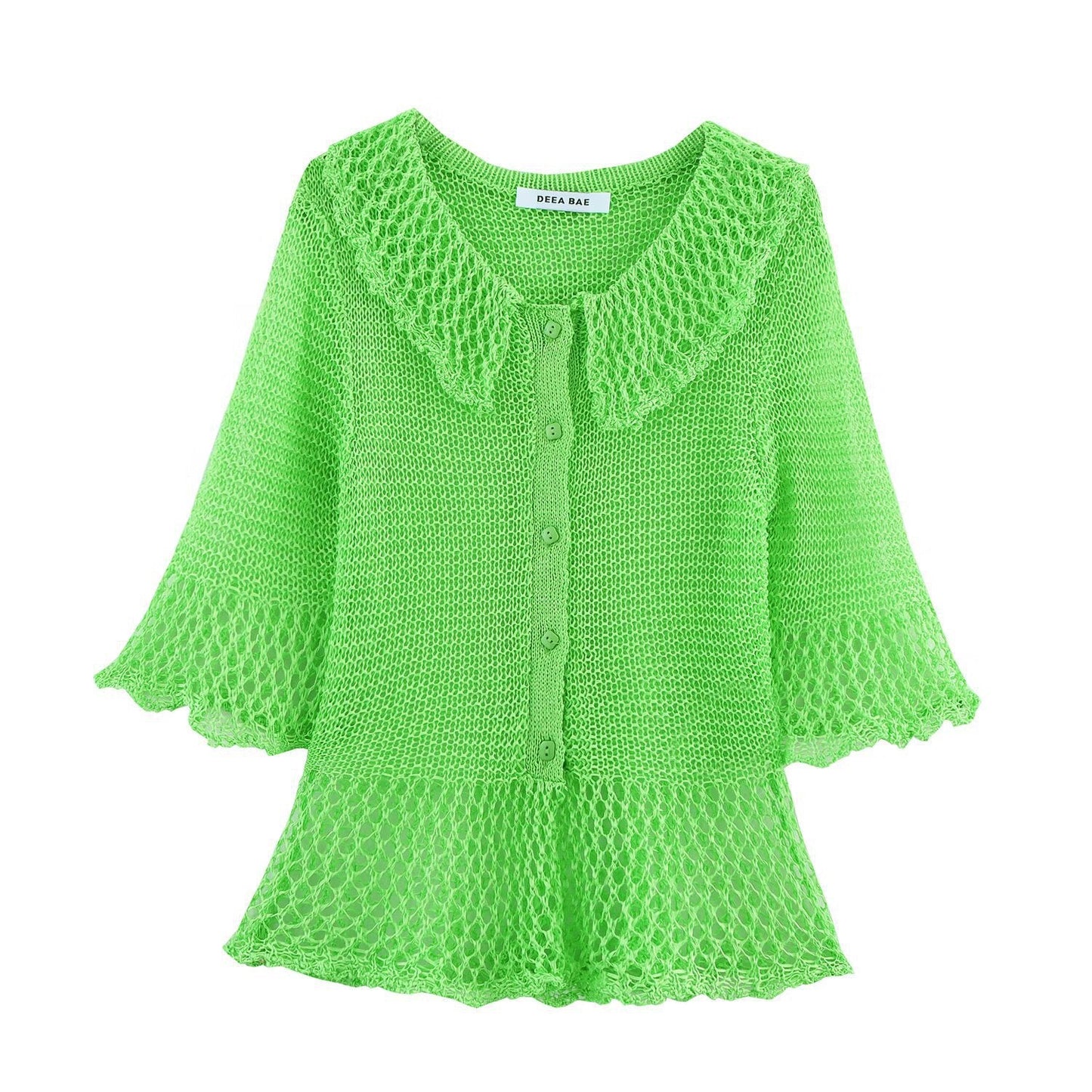 Cardigan femme Berg-Feldt avec col à volants